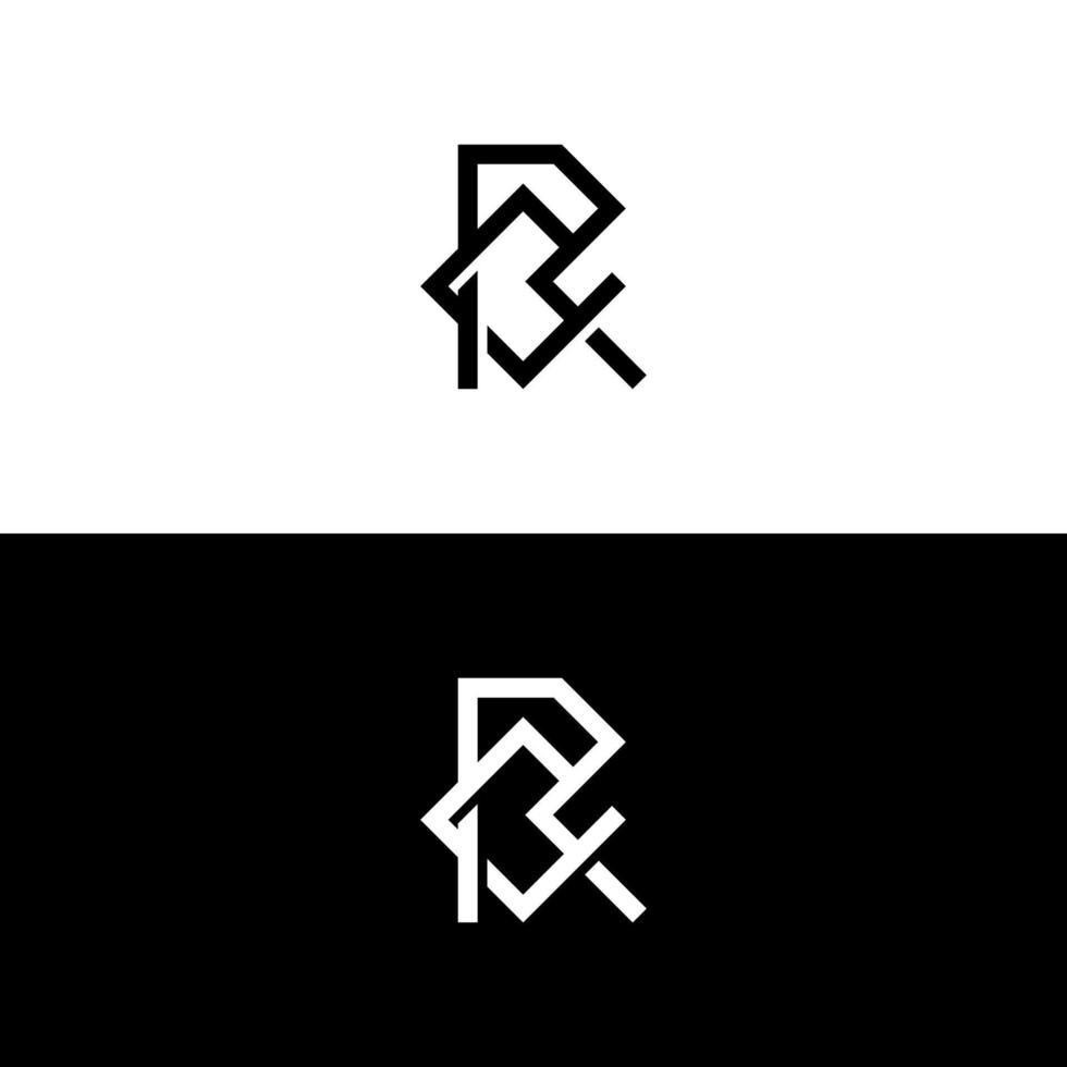 lettre rc cr monogramme logo vecteur