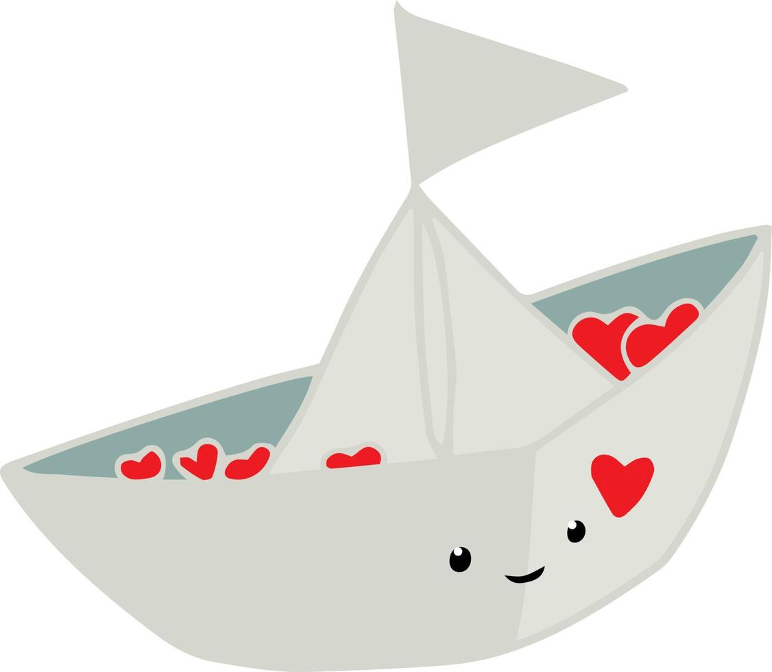 modèle vectoriel bateau mignon avec des coeurs, des coeurs. arrière-plan pour la papeterie, les sites Web, les emballages et les cartes d'invitation pour la saint-valentin