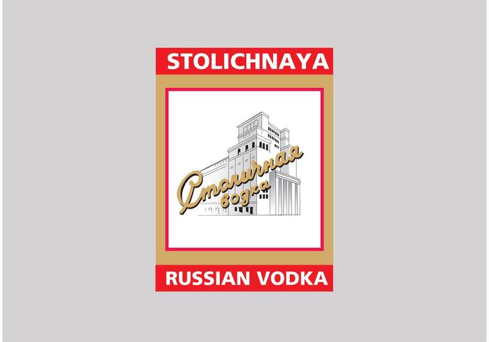 stolichnaya vodka vecteur