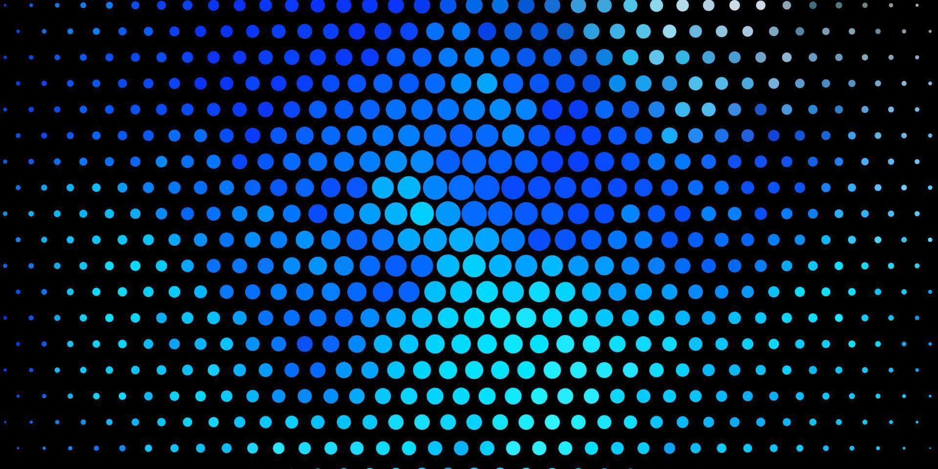 modèle vectoriel bleu foncé avec des cercles.