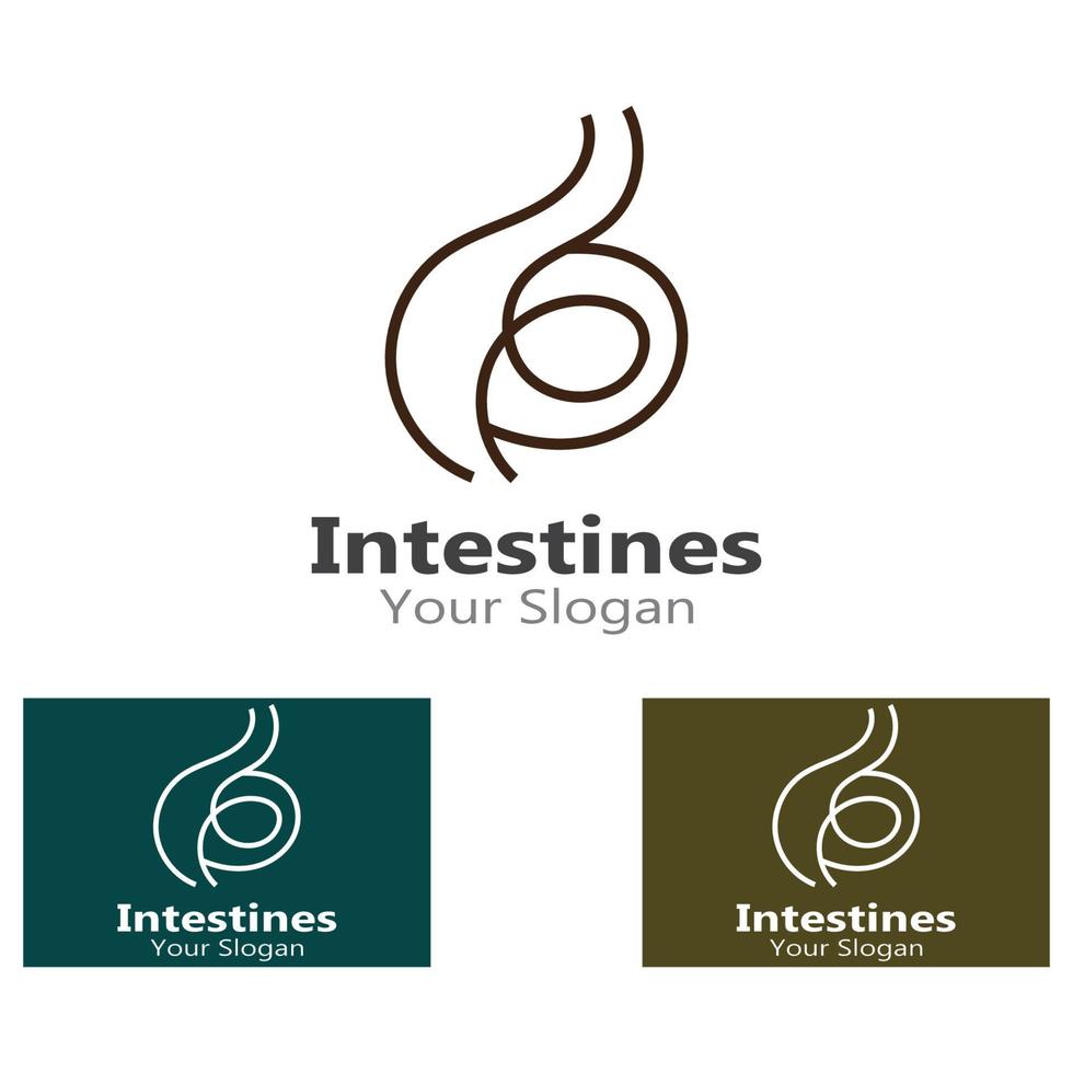 intestin humain logo collections intestin organe médical vecteur