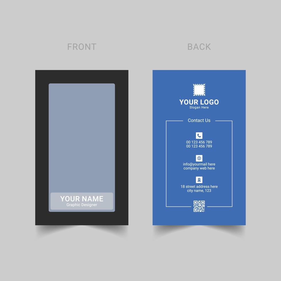 vecteur gratuit de conception de modèle de carte de visite moderne