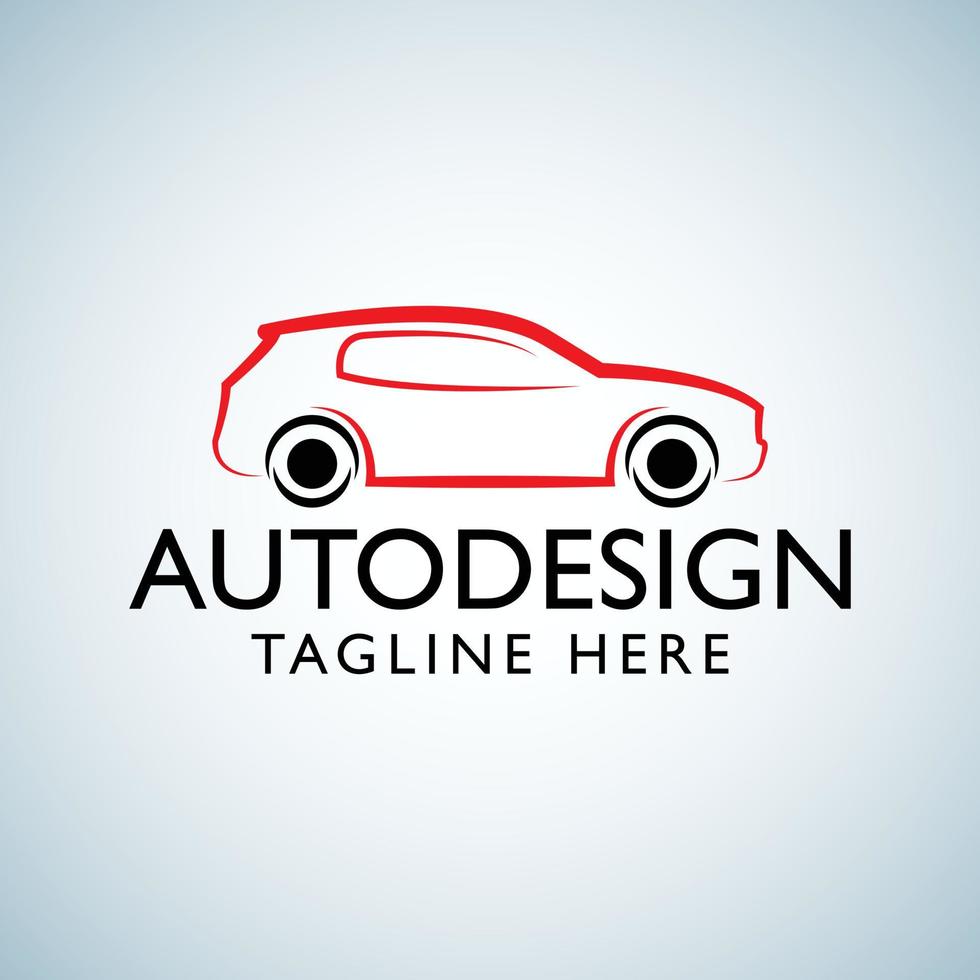 modèle de conception de logo de voiture, illustration vectorielle, logo de véhicule, logo de voiture de style automatique, icône de véhicule de sport. vecteur