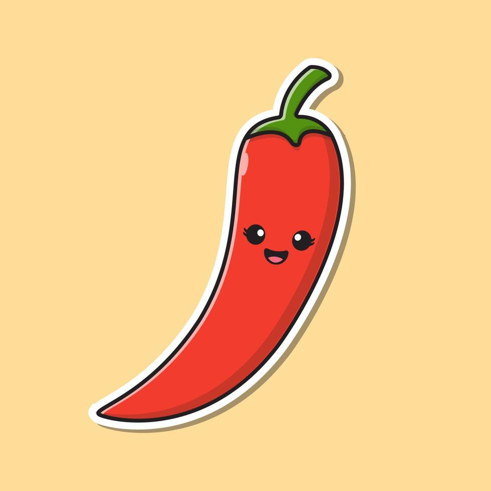 illustration de piment mignon vecteur