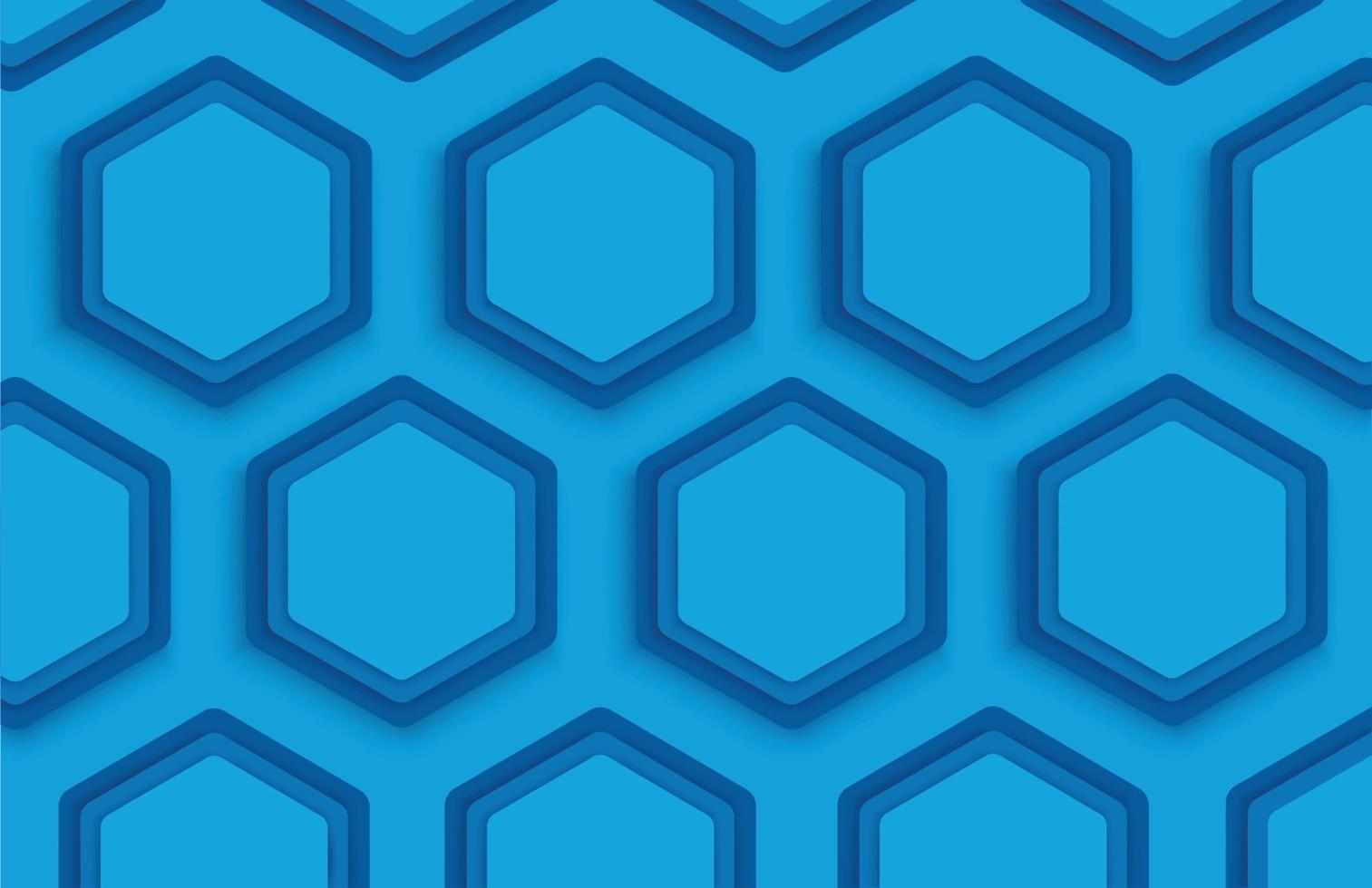 illustration vectorielle de modèle de fond hexagone bleu vecteur