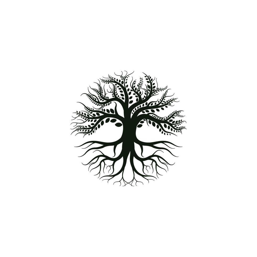 création de logo d'arbre vecteur