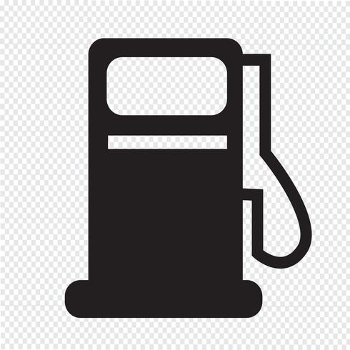 Icône de pompe à essence, icône de station d&#39;huile vecteur