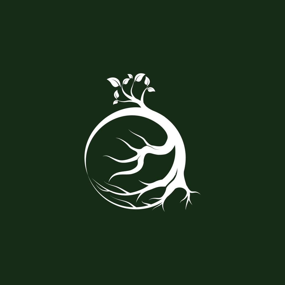 création de logo d'arbre vecteur