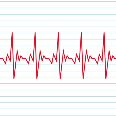 Icône de cardiogramme de battement de coeur vecteur