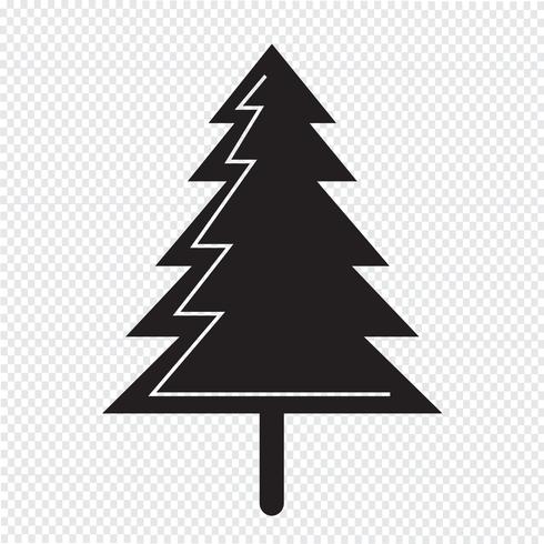 icône d&#39;arbre de noël vecteur