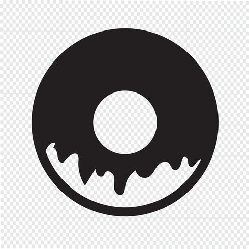 Donut Icône symbole signe vecteur