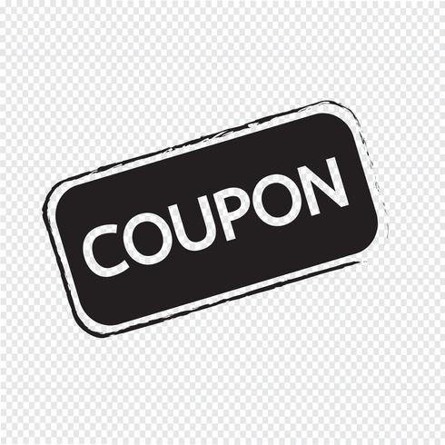 Icône de coupon de réduction vecteur