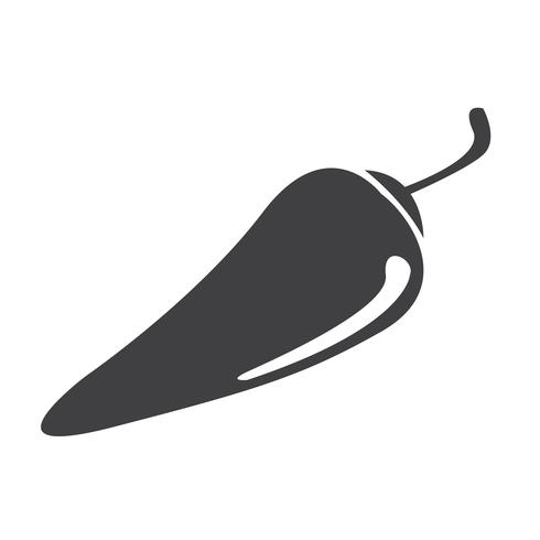 icône de piment vecteur
