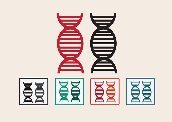 Icône de synnol signe ADN vecteur