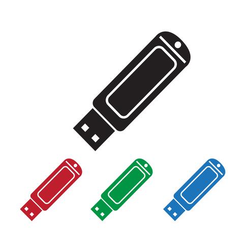 Clé USB icon vecteur