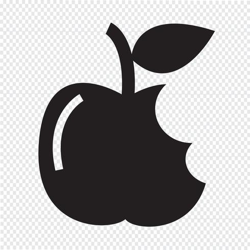 Signe symbole icône Apple vecteur