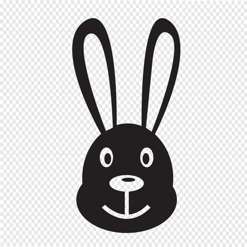 icône de lapin vecteur