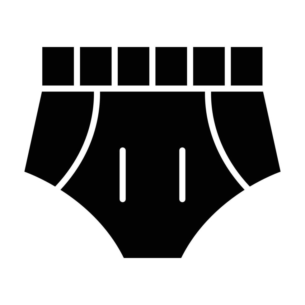 icône de glyphe de maillot de bain vecteur