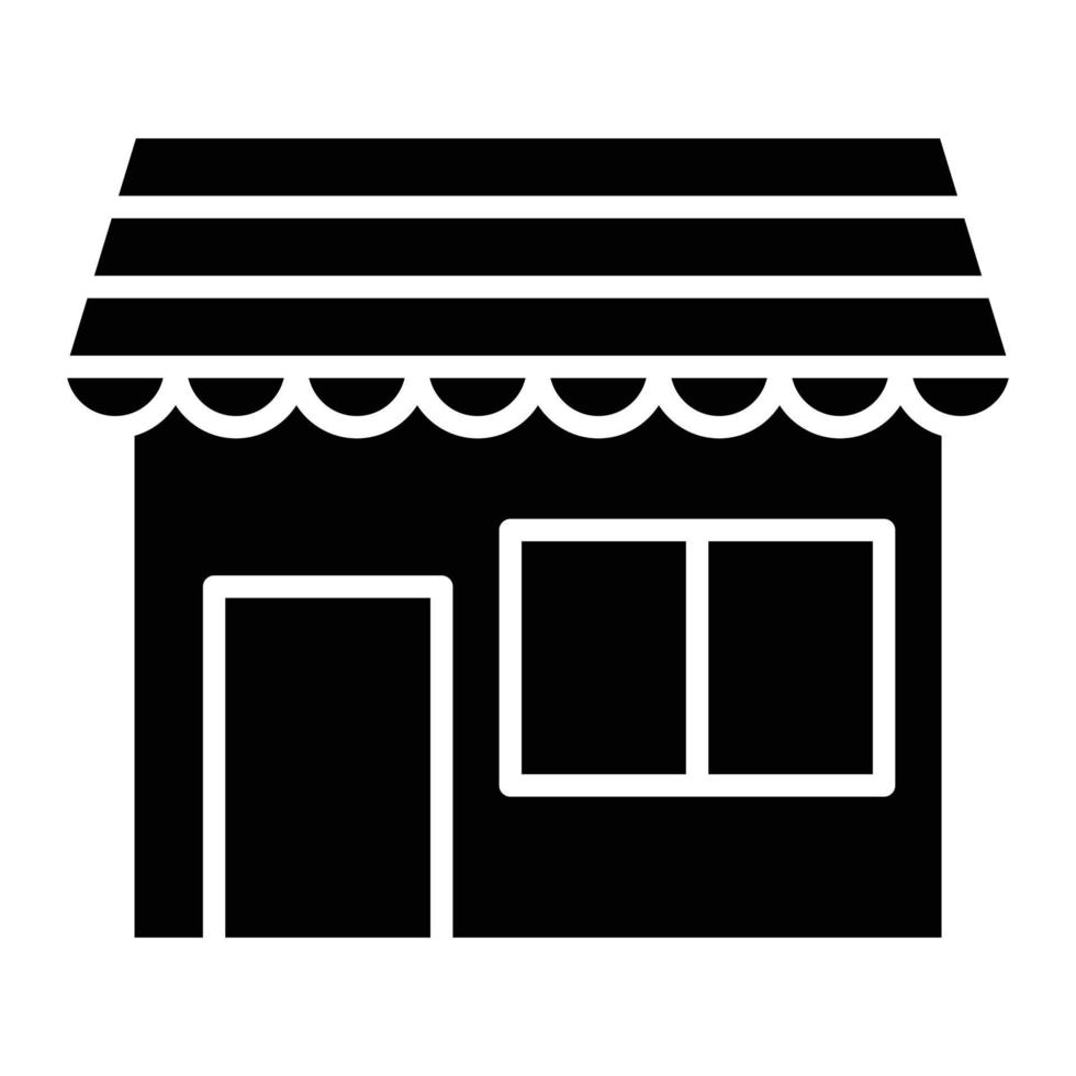 icône de glyphe de magasin vecteur