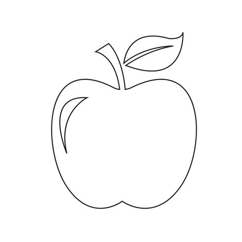 signe de symbole icône pomme vecteur