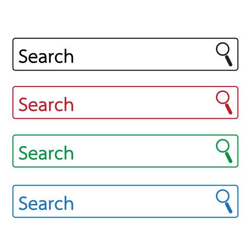 icône de la barre de recherche vecteur