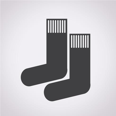 chaussette icône symbole signe vecteur