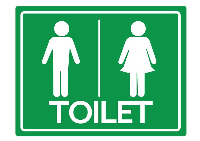Symbole de toilette homme et femme vecteur