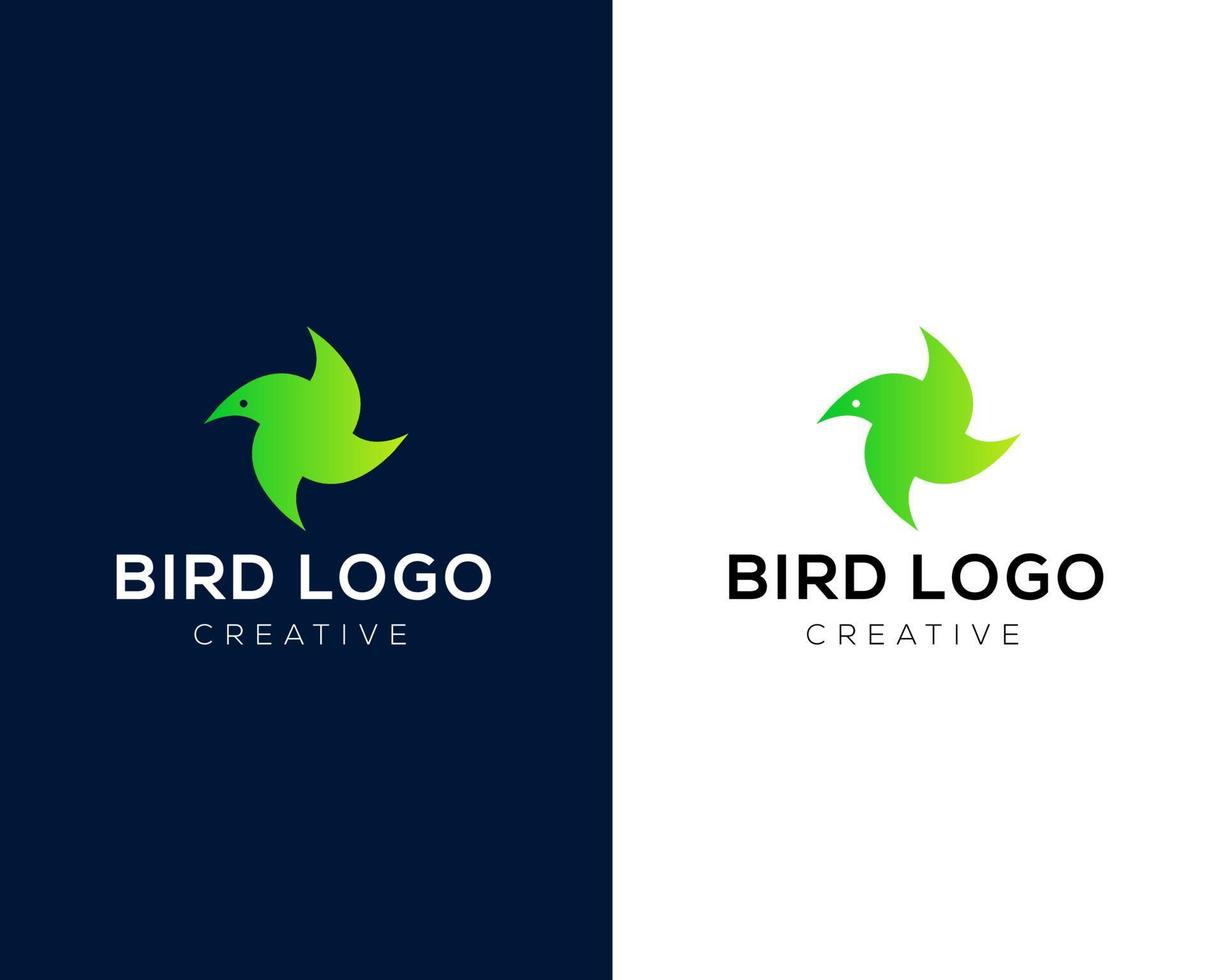 modèle de conception de logo icône symbole oiseau vecteur