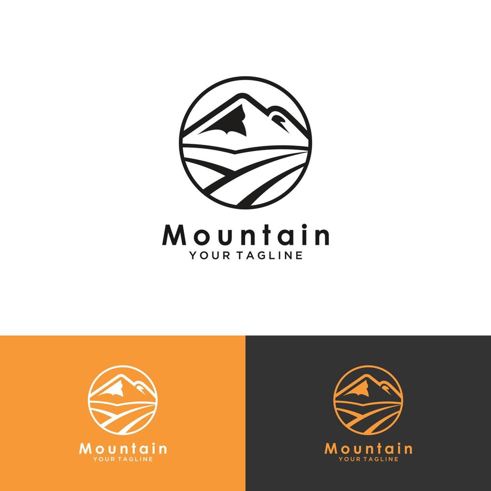 icône de vecteur de montagnes.