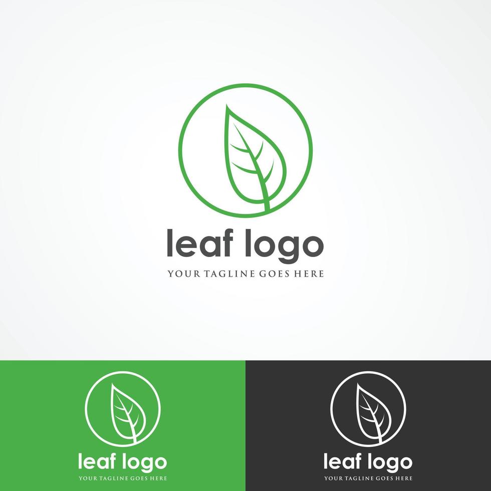 logos de vecteur d'élément nature écologie feuille arbre vert