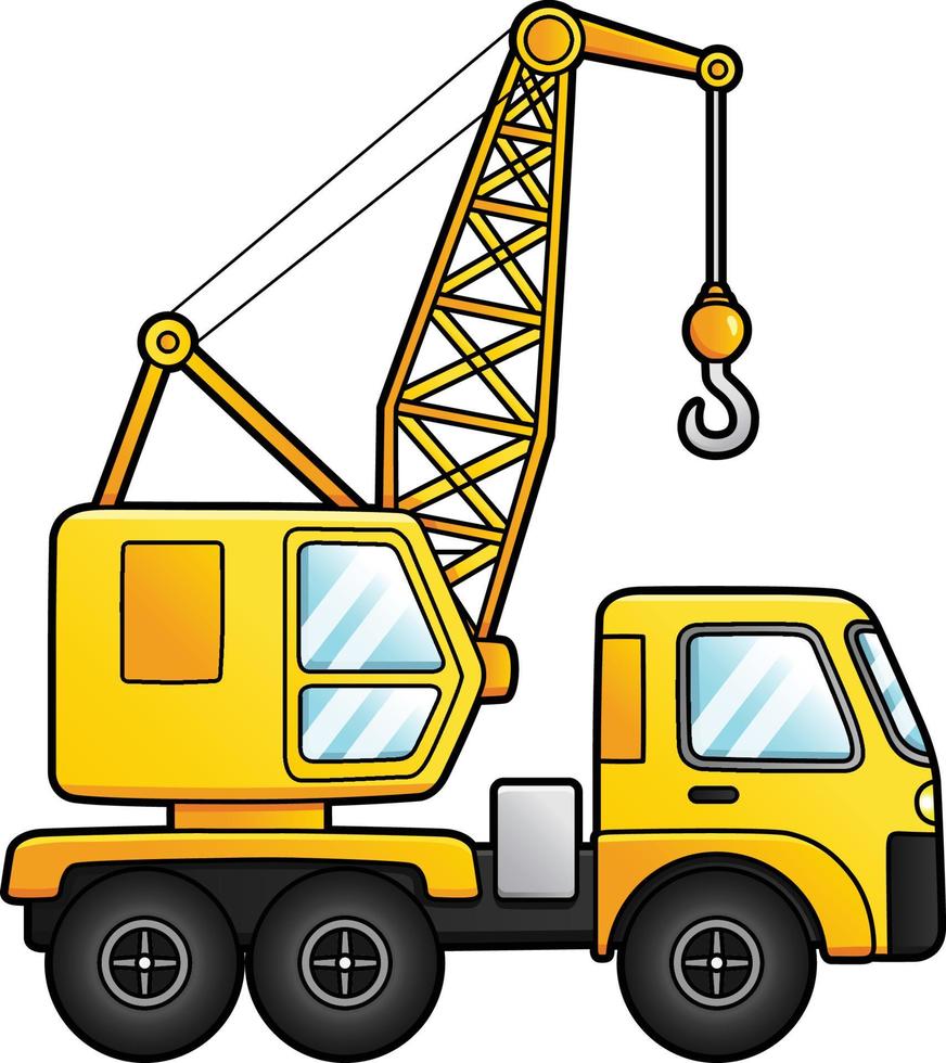 grue dessin animé clipart illustration colorée vecteur