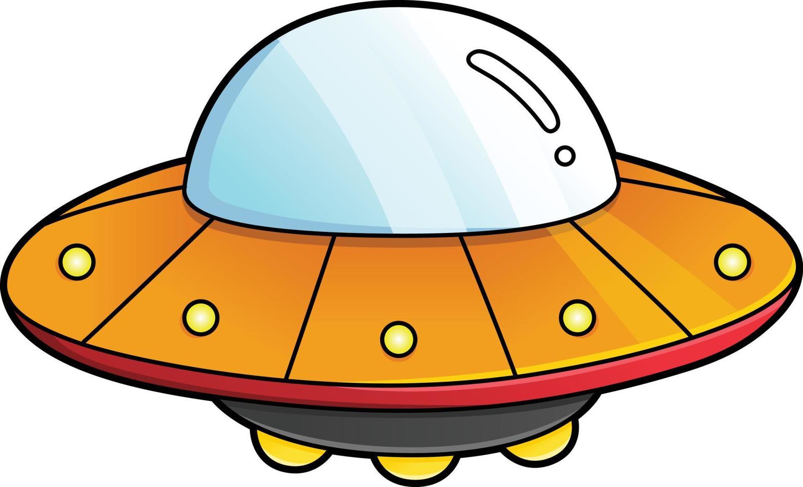 ufo dessin animé couleur clipart illustration vecteur