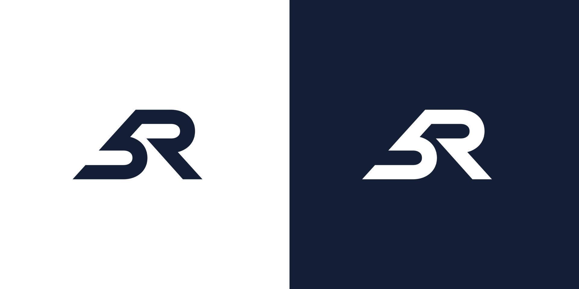 conception de logo 5r unique et moderne vecteur