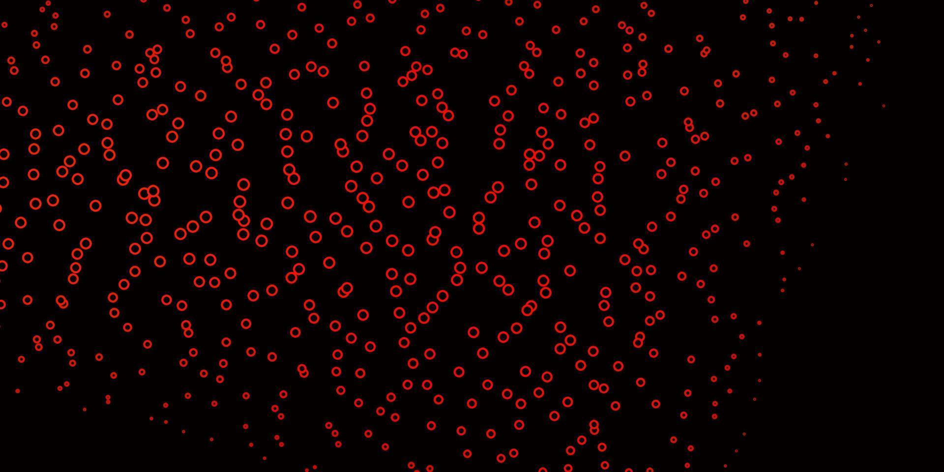 texture de vecteur rouge foncé avec des cercles.