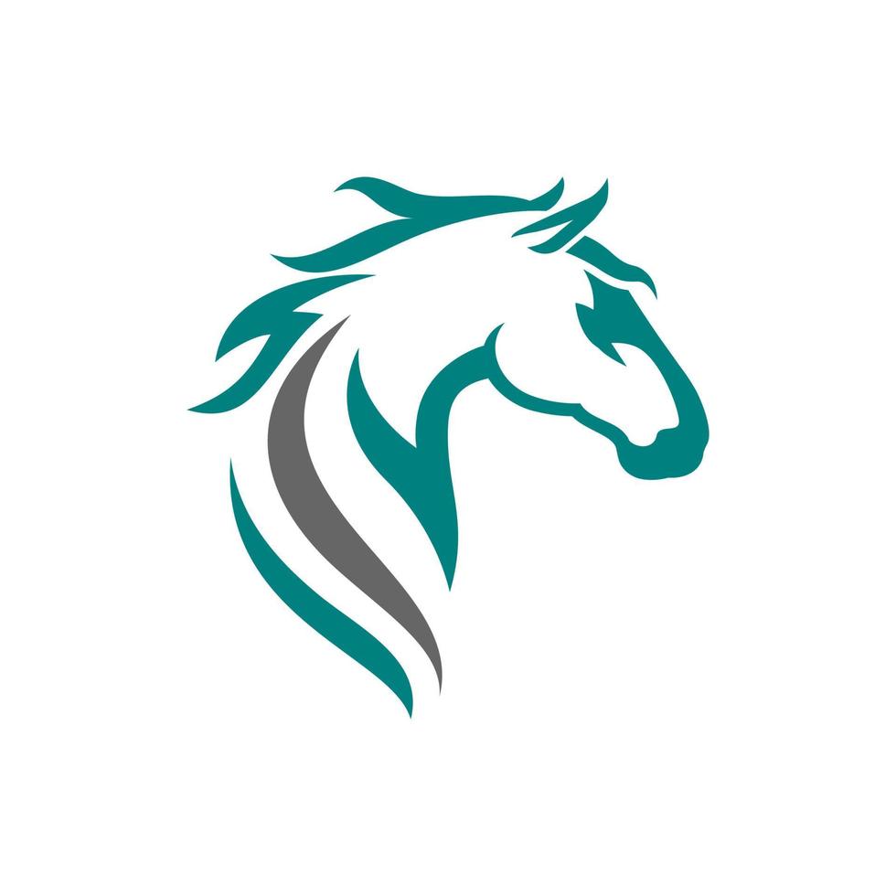 modèle de vecteur de conception de logo de cheval