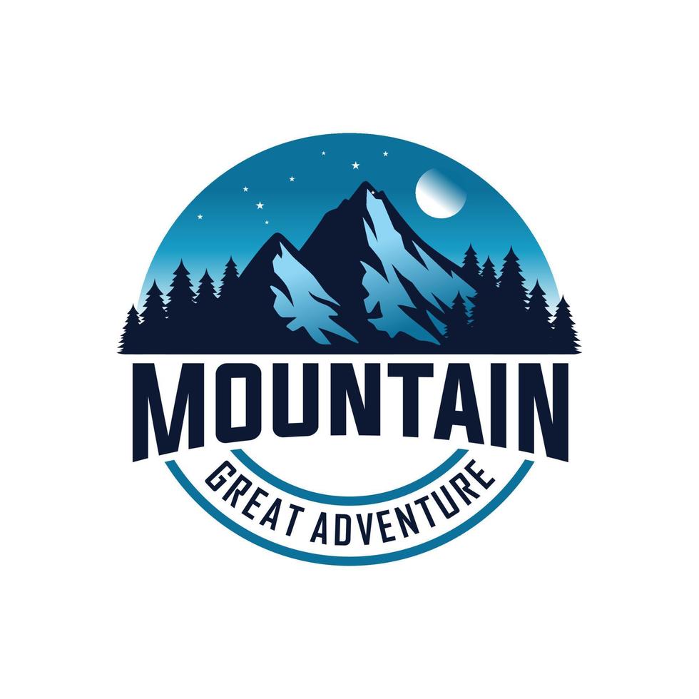 modèle de vecteur de conception de logo de montagnes