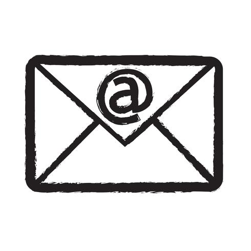 icône de symbole de courrier électronique vecteur