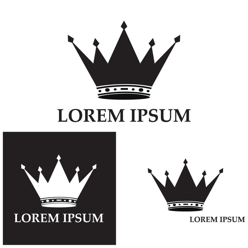 ensemble d'icônes de couronne. collection de couronnes pour le leadership des champions gagnants. éléments vectoriels isolés pour l'hôtel de jeu d'étiquette de logo une conception d'application. couronne de princesse roi reine royale. vecteur