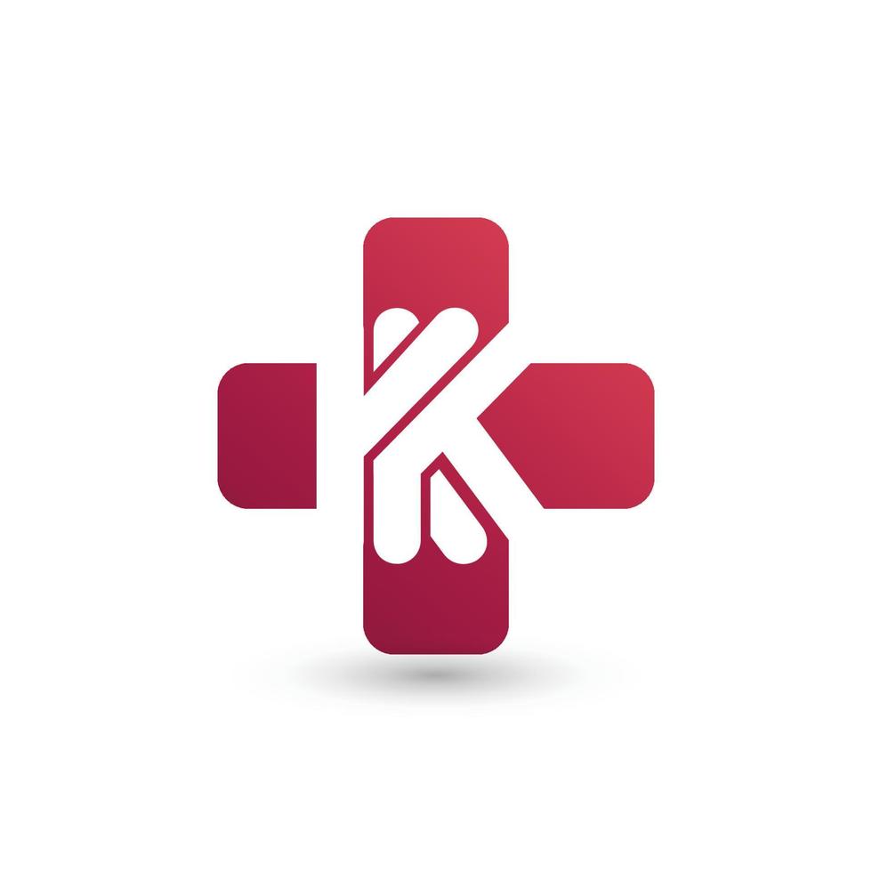 double logo kk. le design se compose d'une seule ligne continue qui se lie en une forme kk. simple, élégant et très marqué. vecteur