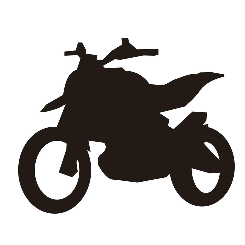 conception de vecteur de silhouette de moto