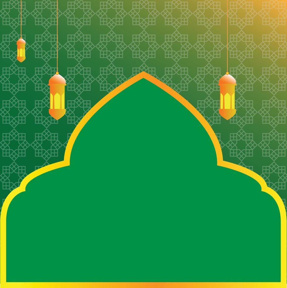 arrière-plan islamique ramadan vecteur