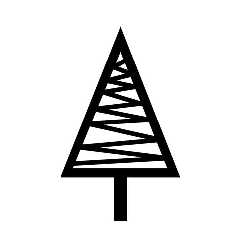 signe de symbole icône arbre vecteur