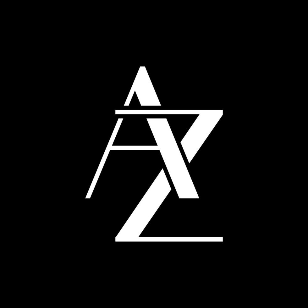 modèle de conception de logo lettre az. lettre az pour l'identité d'entreprise ou de marque vecteur