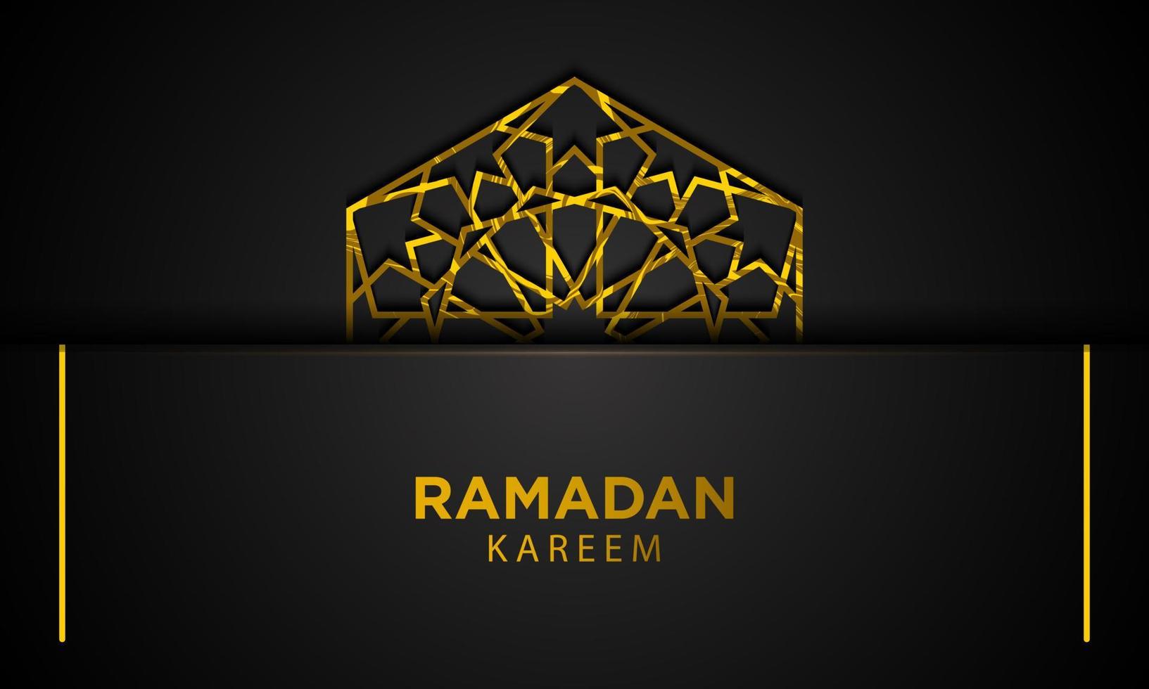 fond de ramadan kareem avec ornement islamique. illustration vectorielle. vecteur