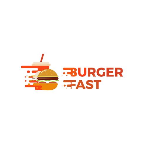 Logo de la maison de hamburger classique américain. Logotype pour restaurant ou café ou restauration rapide. Illustration vectorielle vecteur
