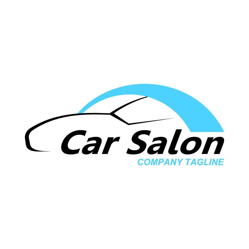 logo de salon de voiture vecteur