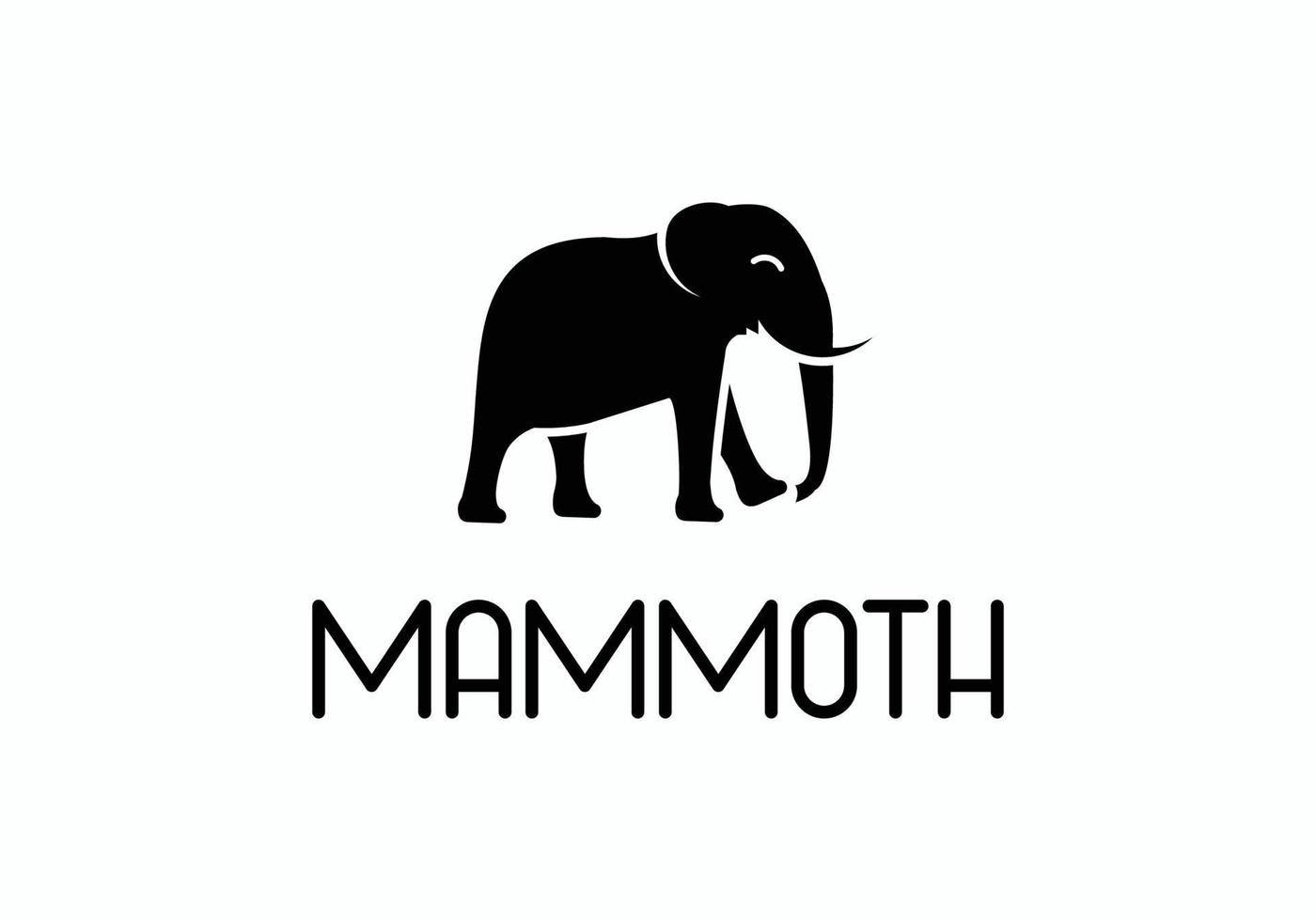 icône de symbole inspiration de conception de logo de mammouth. vecteur
