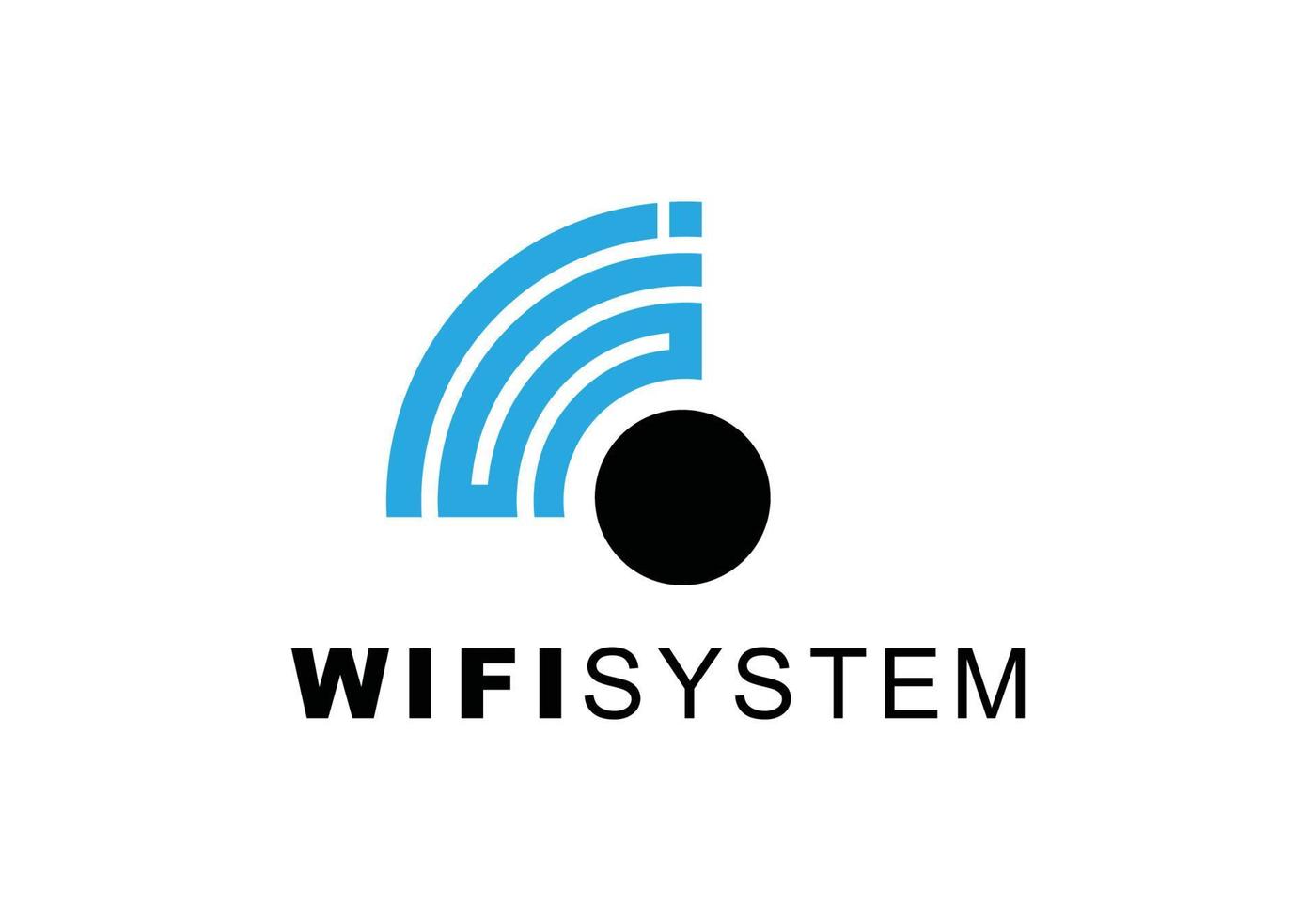 modèle de signal wifi icône logo créatif vecteur