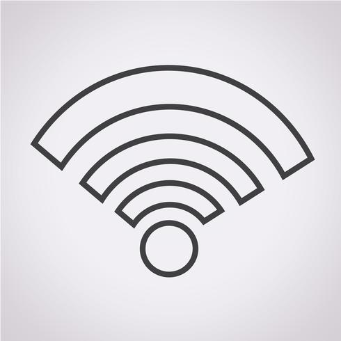 signe de symbole icône wifi vecteur