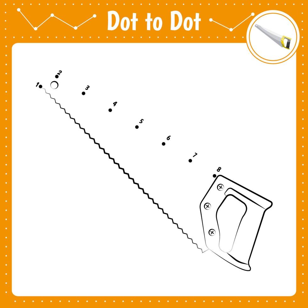 jeu éducatif pour les enfants d'âge préscolaire. illustration vectorielle. relier les points. vu vecteur